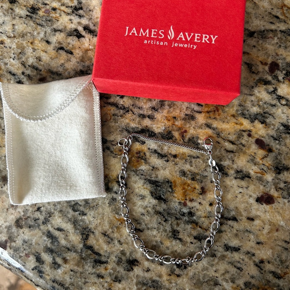 James Avery Silver Chain Charm Bracelet